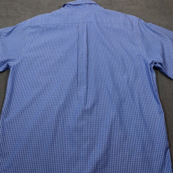 L.L. Bean Mens Blue Wrinkle-Resistant Button-Down Shirt Size L Reg 100% Cotton - Picture 3 of 12